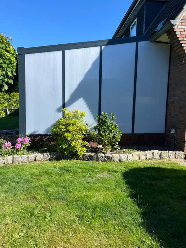 Sichtschutzwand Polycarbonat Opal in Emmeln